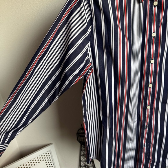 NWT Ralph Lauren Classic-Fit Striped Broadcloth Shirt Sz M - Picture 9 of 13
